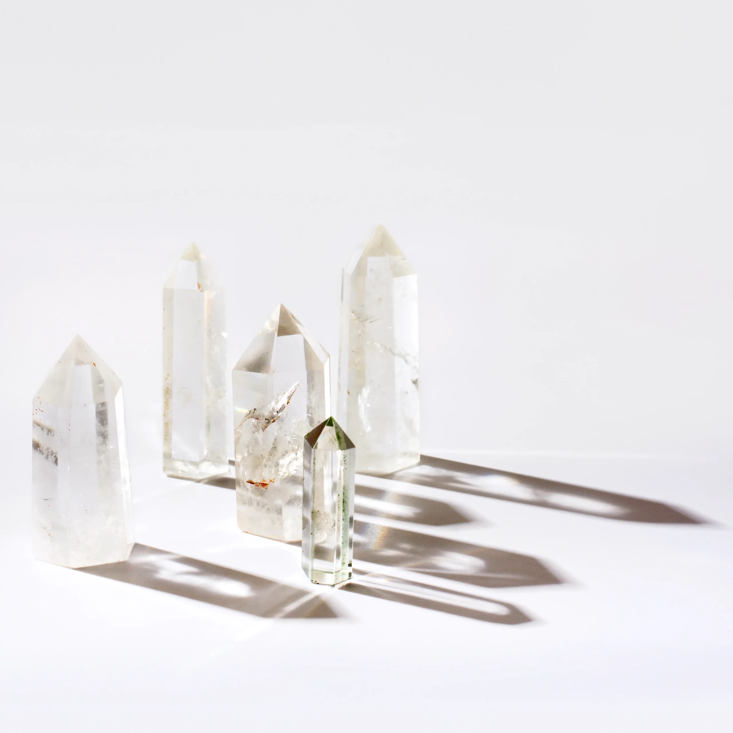 quartz crystals product photography